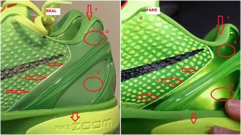 how to tell fake kobe shoes|knock off reverse kobe grinches.